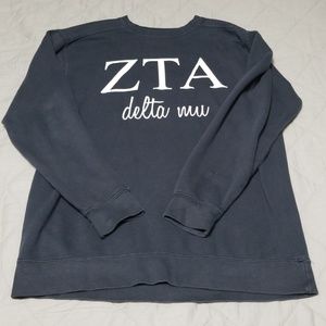 Zeta Tau Alpha Dark Gray Sweatshirt